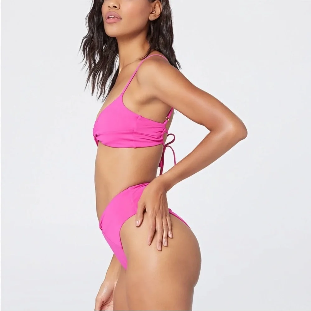 L Space Bikini Bottoms Pink xs